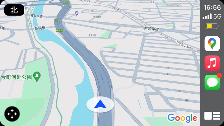 CarPlay地図画面